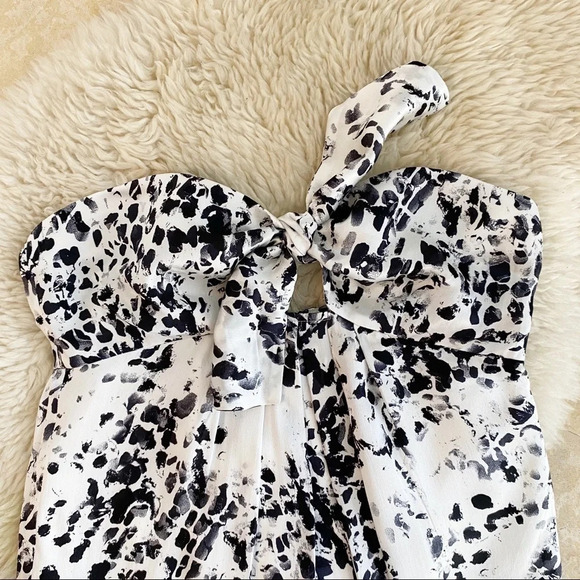 Twelfth Street 100% Silk Strapless Tie Mini Dress size 2 - Picture 2 of 8